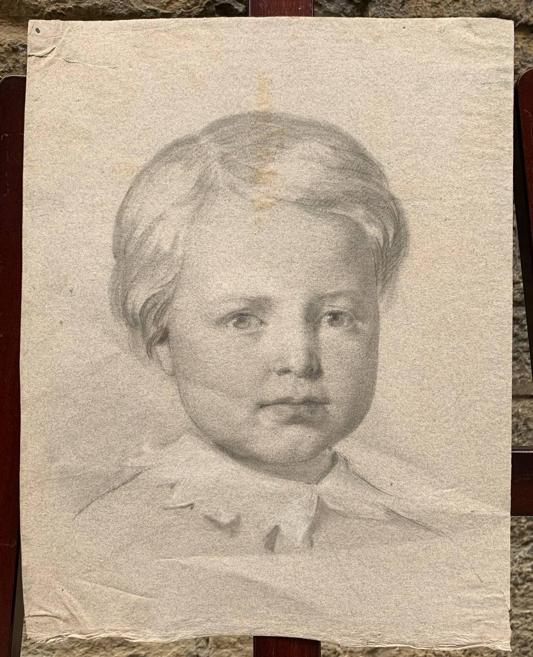 Estudio académico de la cabeza de una niña. Por Enrico Reffo en venta 4