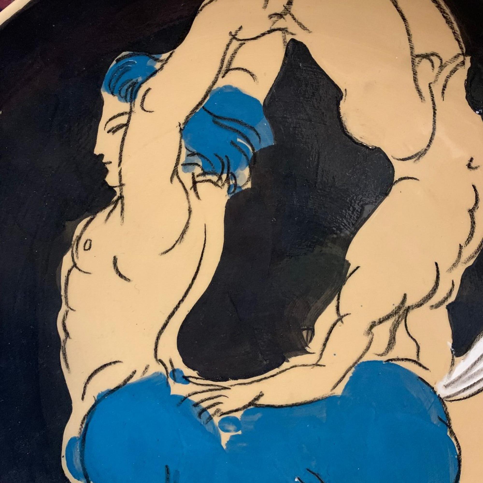 Marco MarCo Grande plaque de centaure érotique gay. Mythologie, Pop Art, 2004 en vente 2