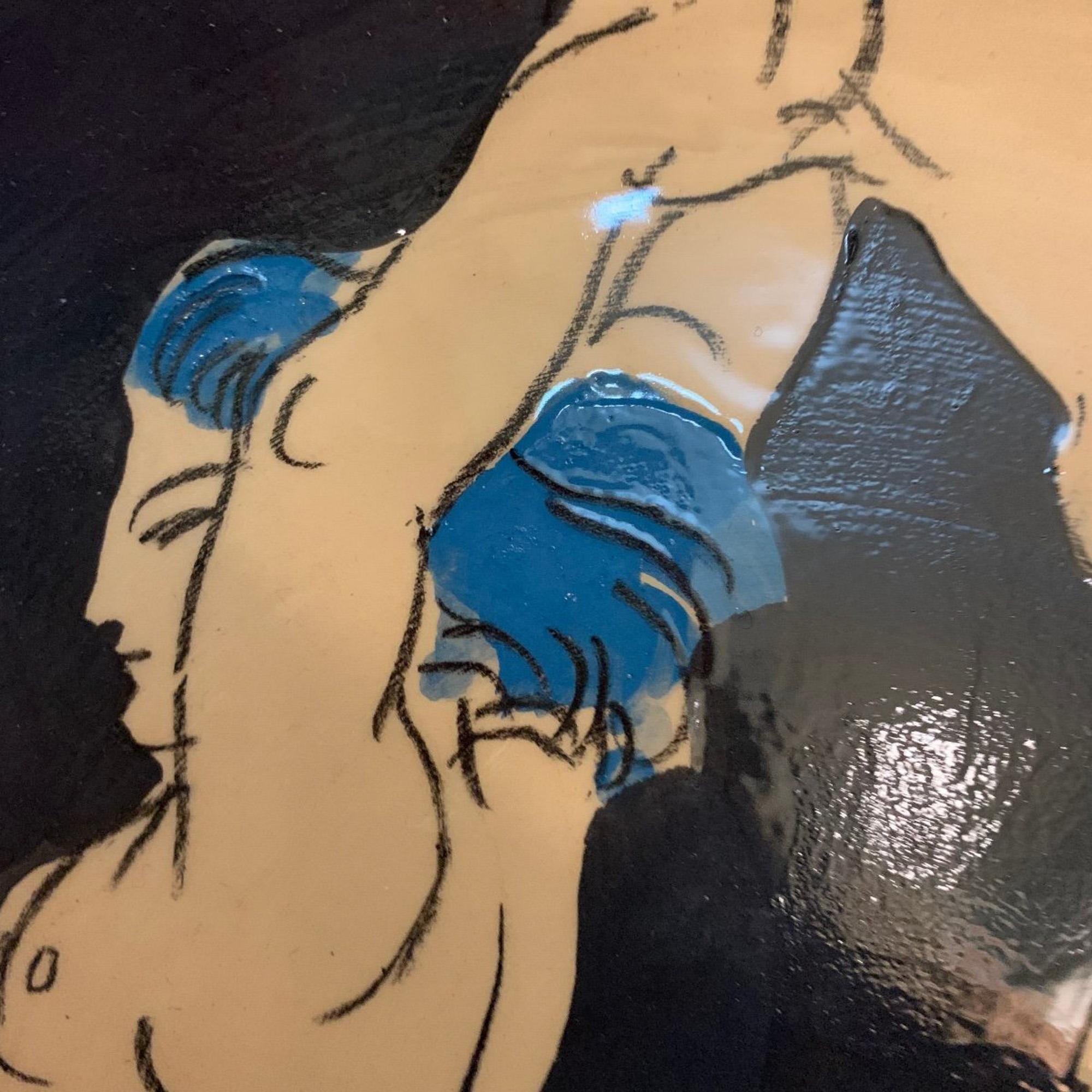 Marco MarCo Grande plaque de centaure érotique gay. Mythologie, Pop Art, 2004 en vente 4