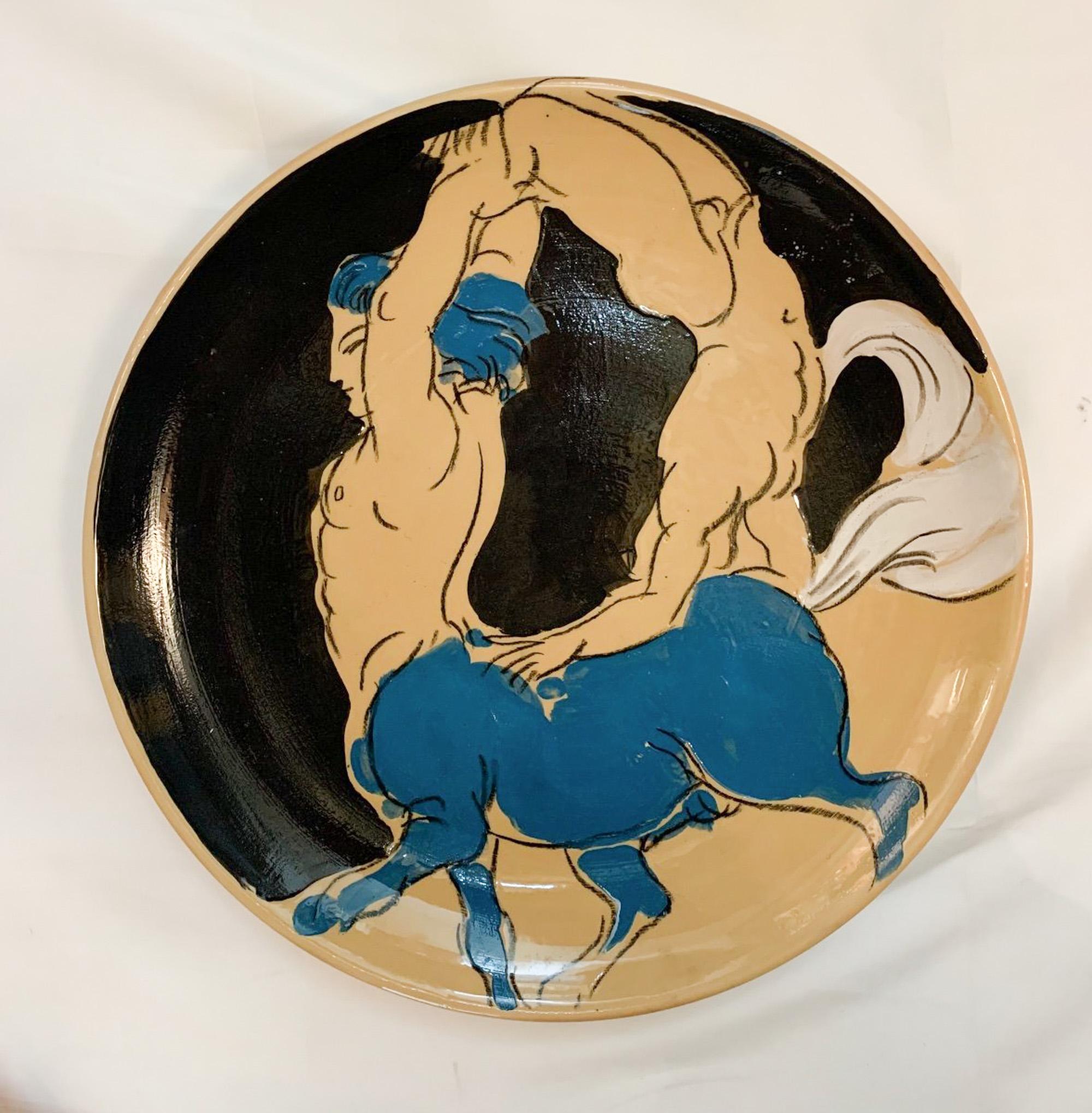 Marco MarCo Grande plaque de centaure érotique gay. Mythologie, Pop Art, 2004 en vente 9