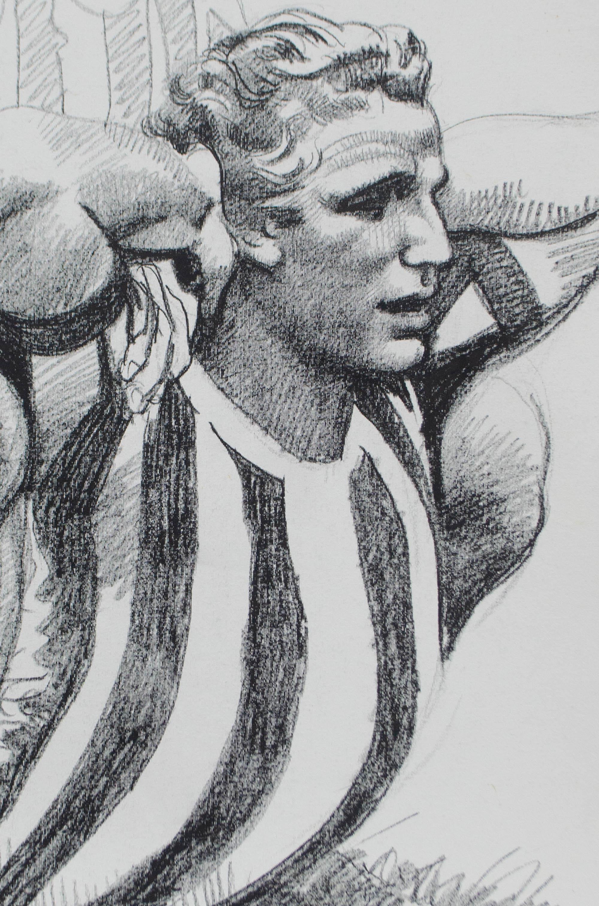 Juventus 1995-96 – Stretching Before the Match. Drawing by Silombria, 1996. For Sale 3