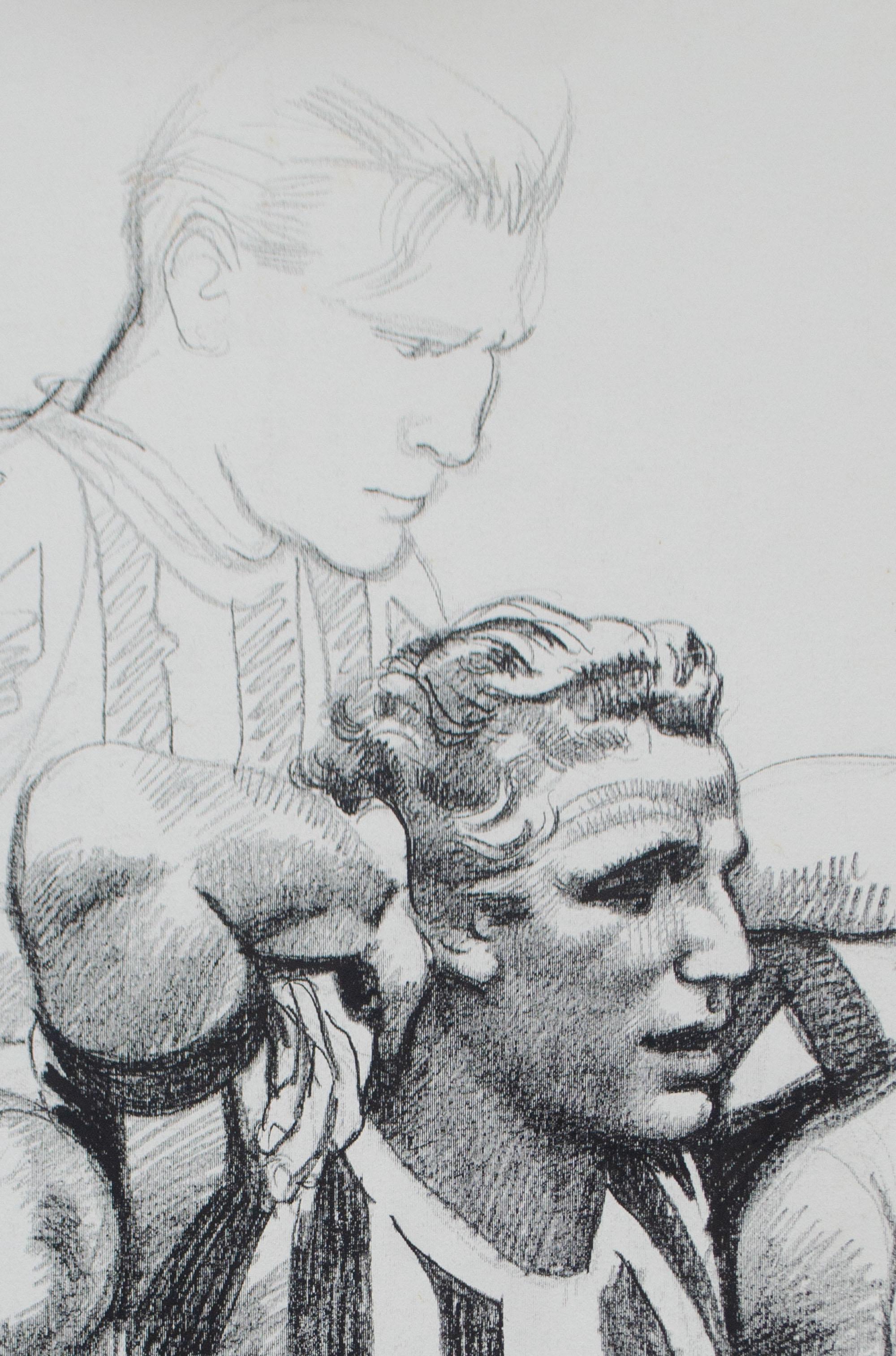 Juventus 1995-96 – Stretching Before the Match. Drawing by Silombria, 1996. For Sale 4