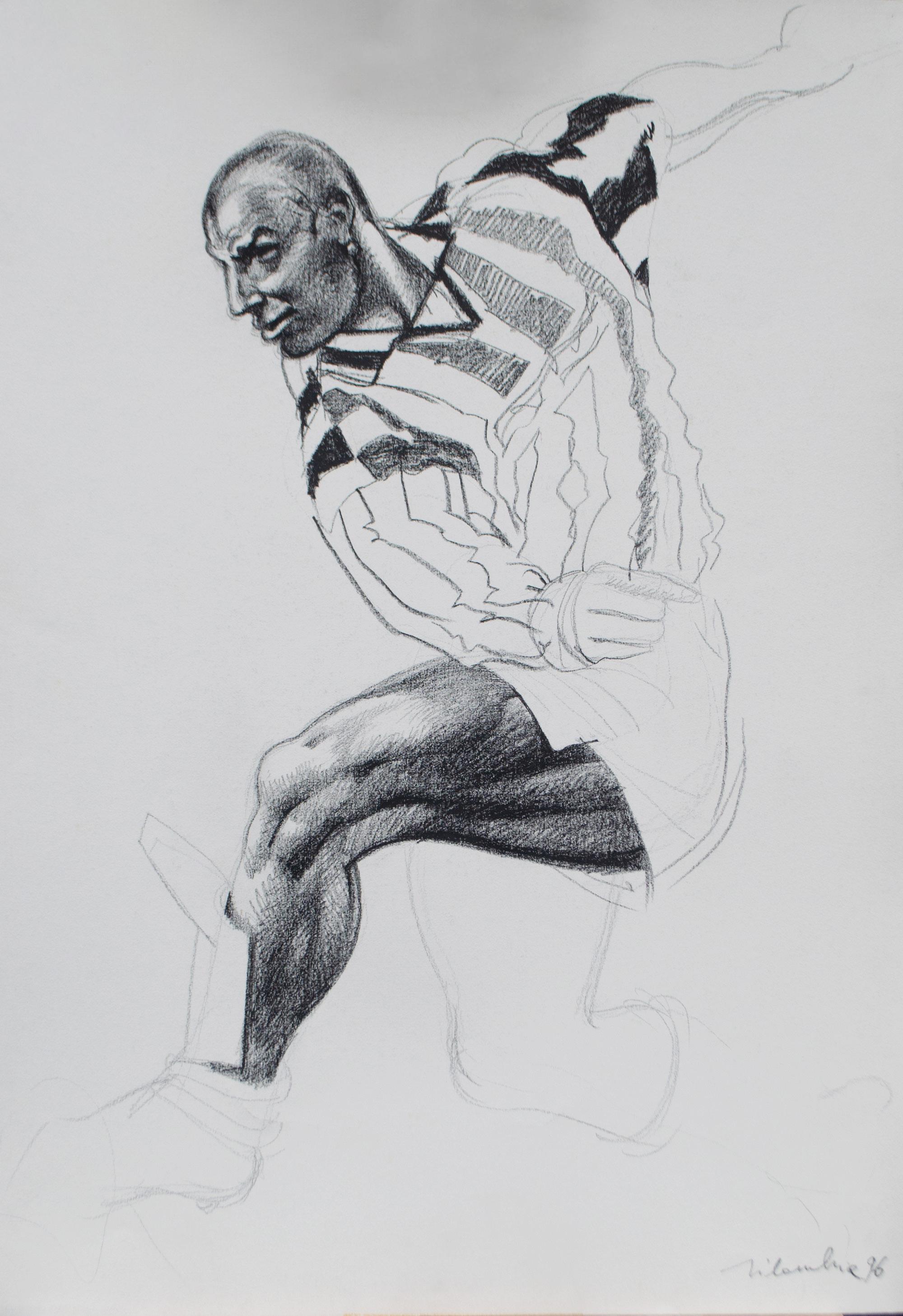 Juventus 1995-96 – He Delivers the Pass. Drawing by Silombria, 1996