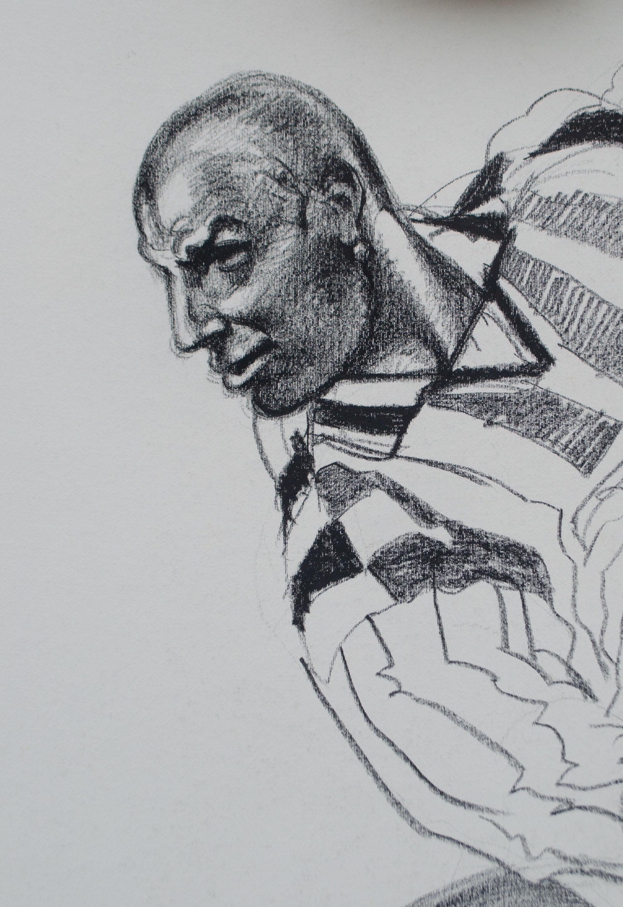 Juventus 1995-96 – He Delivers the Pass. Drawing by Silombria, 1996 - Art by Marco Silombria 