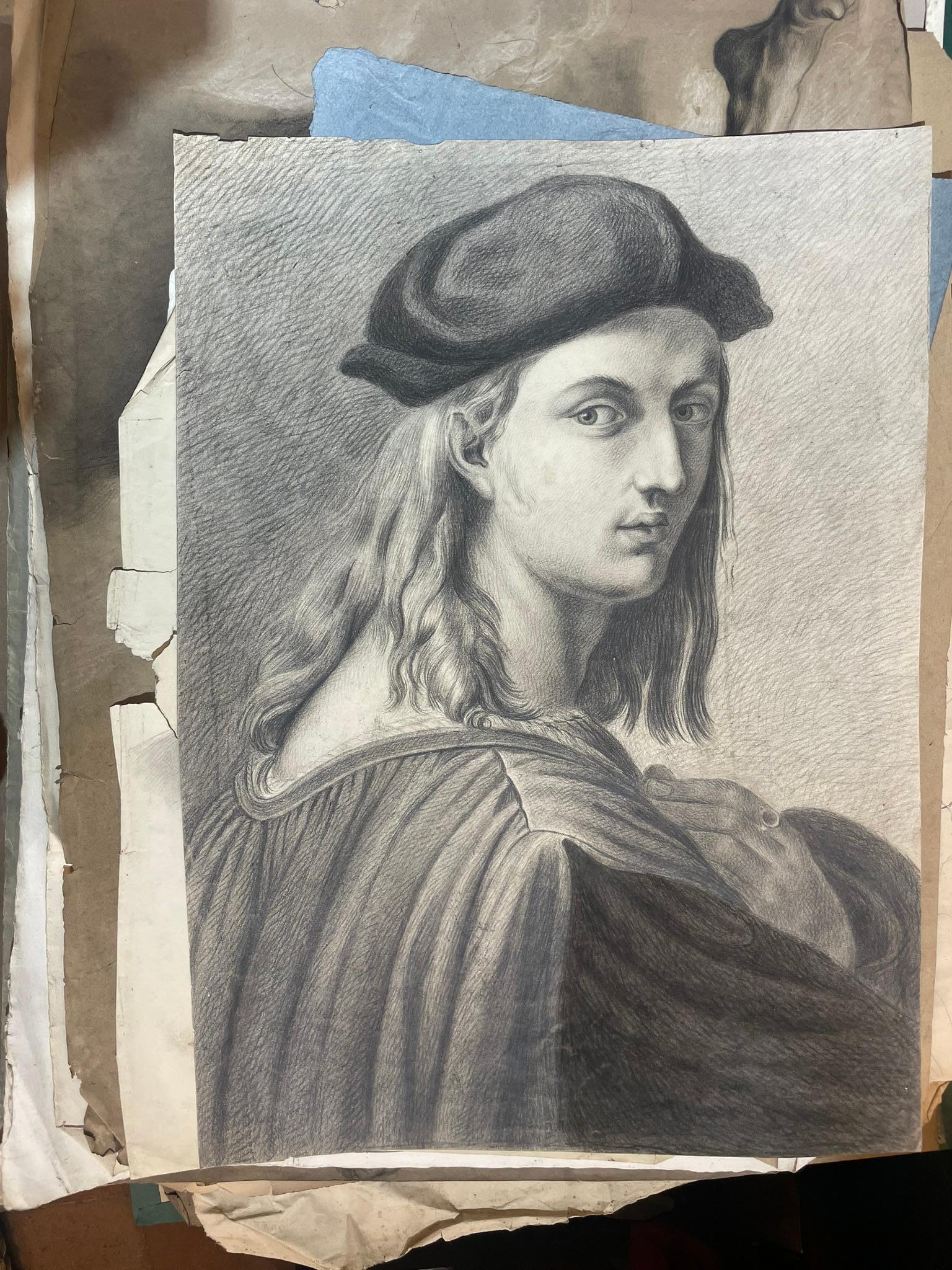Academic Study after Raphael’s “Portrait of Bindo Altoviti”, Tuscan School. For Sale 2