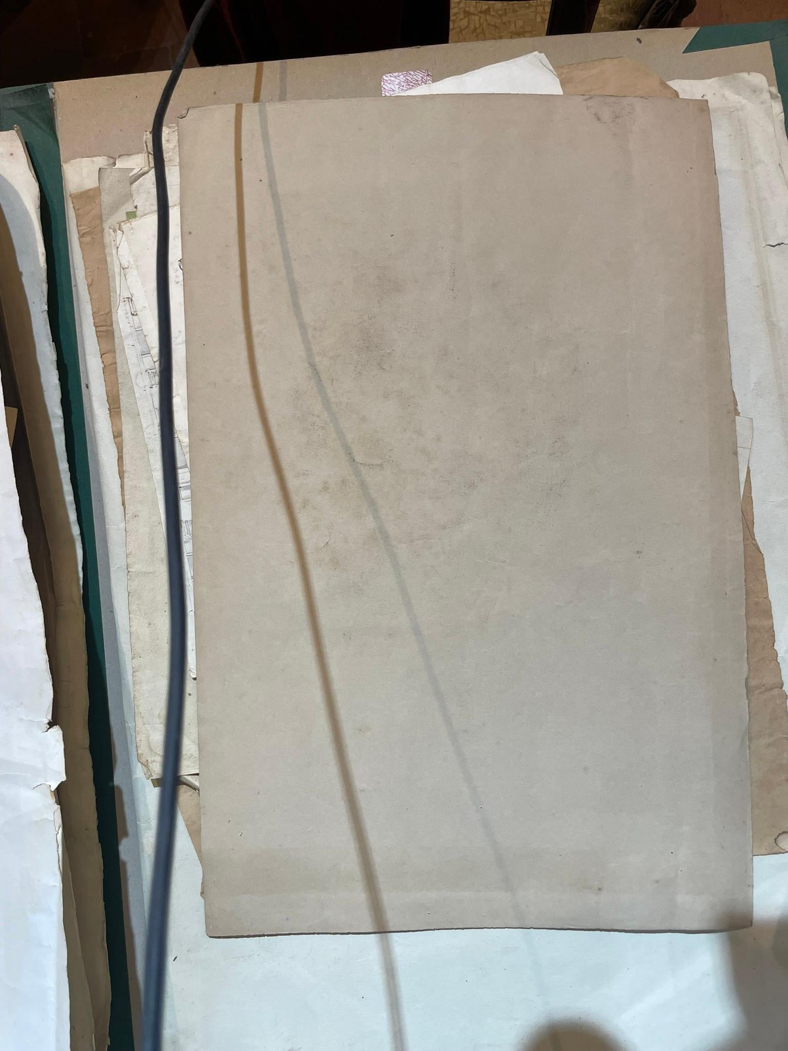 Estudio académico según el David de Miguel Ángel, Escuela Toscana, 51 × 43 cm en venta 11