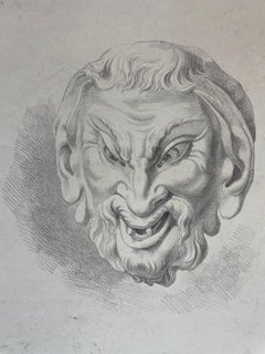 Satyr Mask, Academic Study after an Antique Model and Michelangelo’s Lost Work