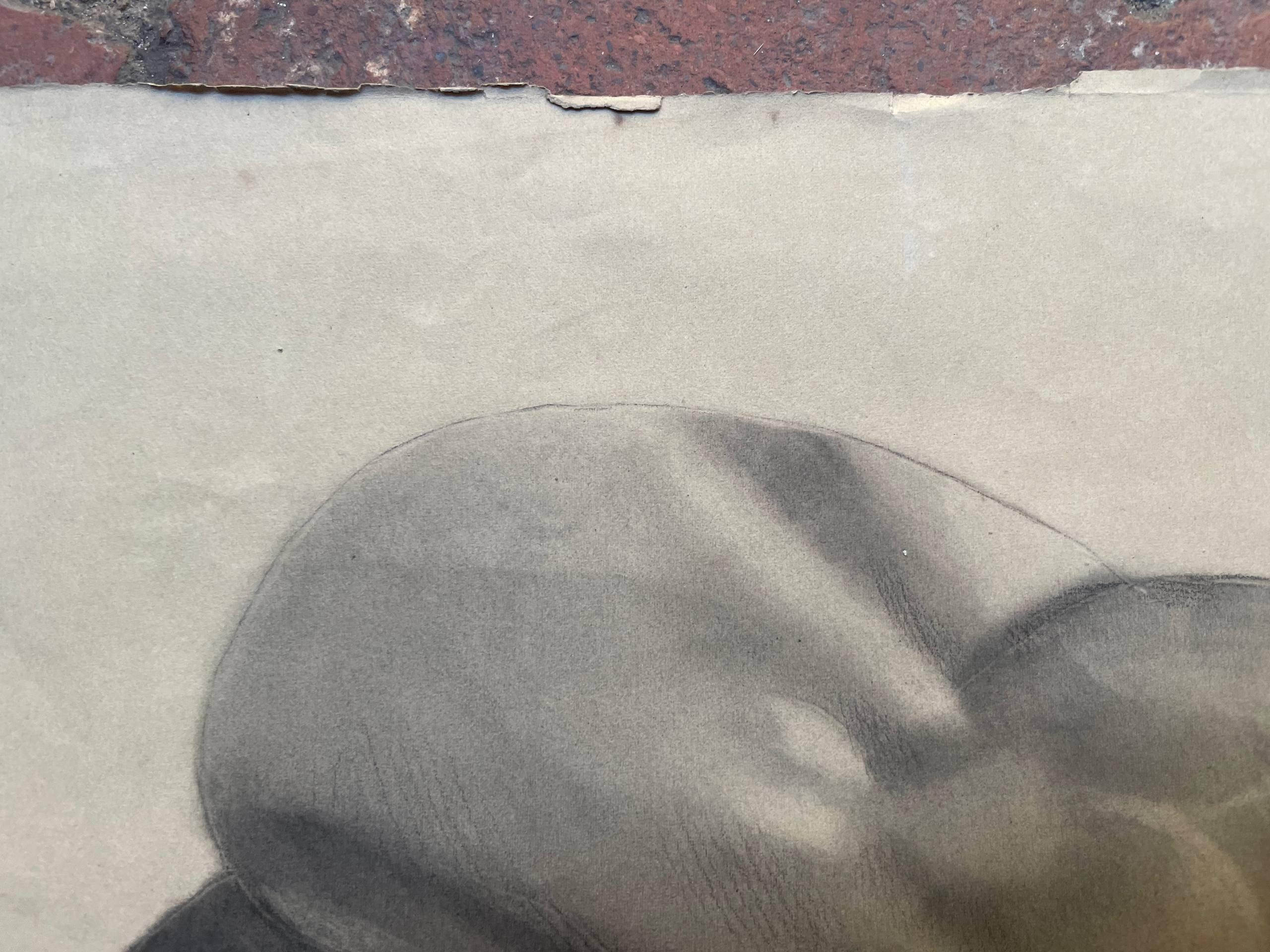 Academic Study of Two Feet from Antique Plaster Models, c. 1850
Pencil on paper, 50 × 32 cm

Mid-19th-century academic exercise representing two studies of feet taken from plaster casts after antique sculpture. The sheet combines a more finished