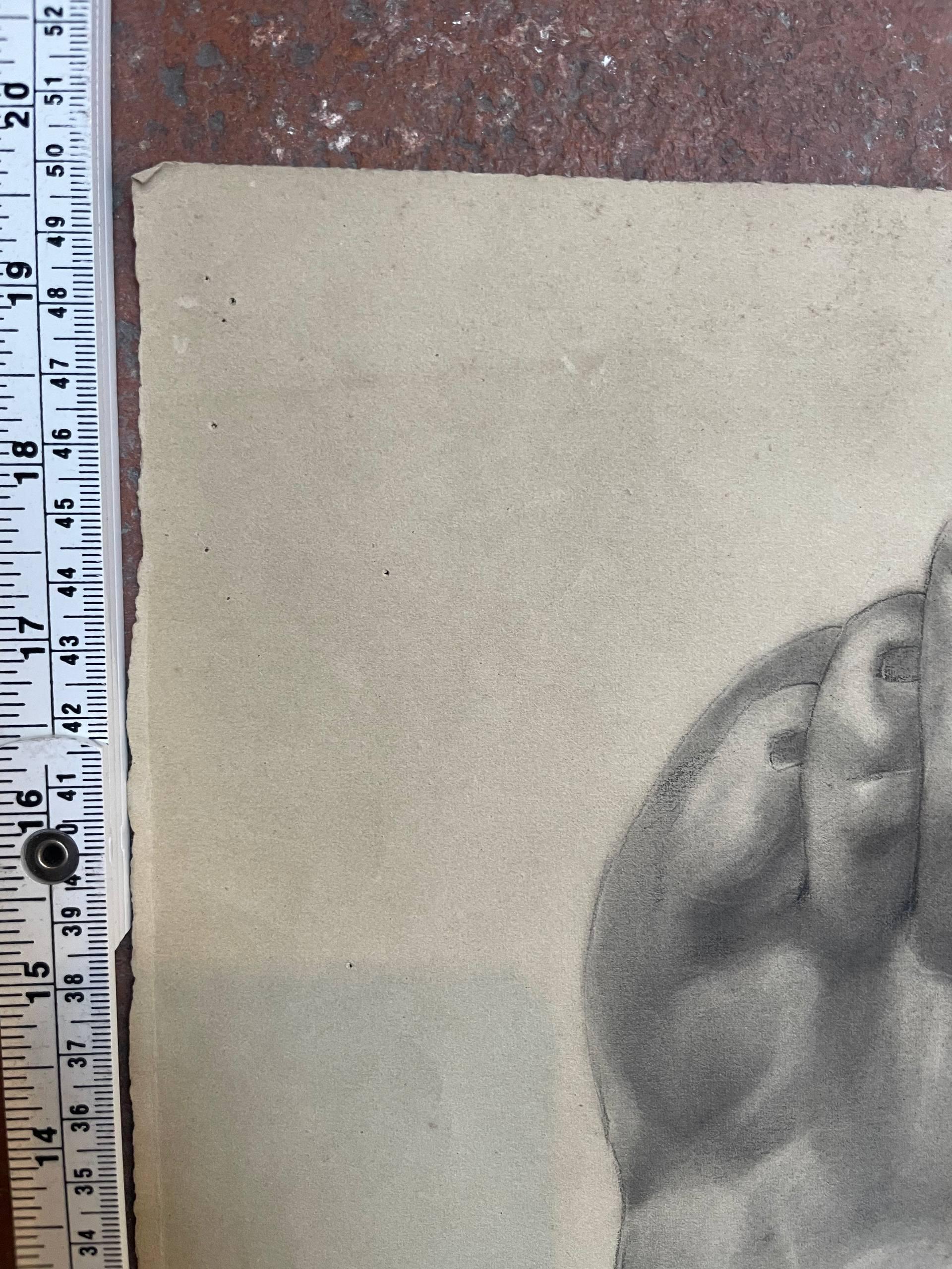 Academic Study of Two Feet from Antique Plaster Models, c. 1850 For Sale 3