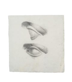 Academic Study of Eyes after Michelangelo’s David, Tuscan School, mid-19th cent.
