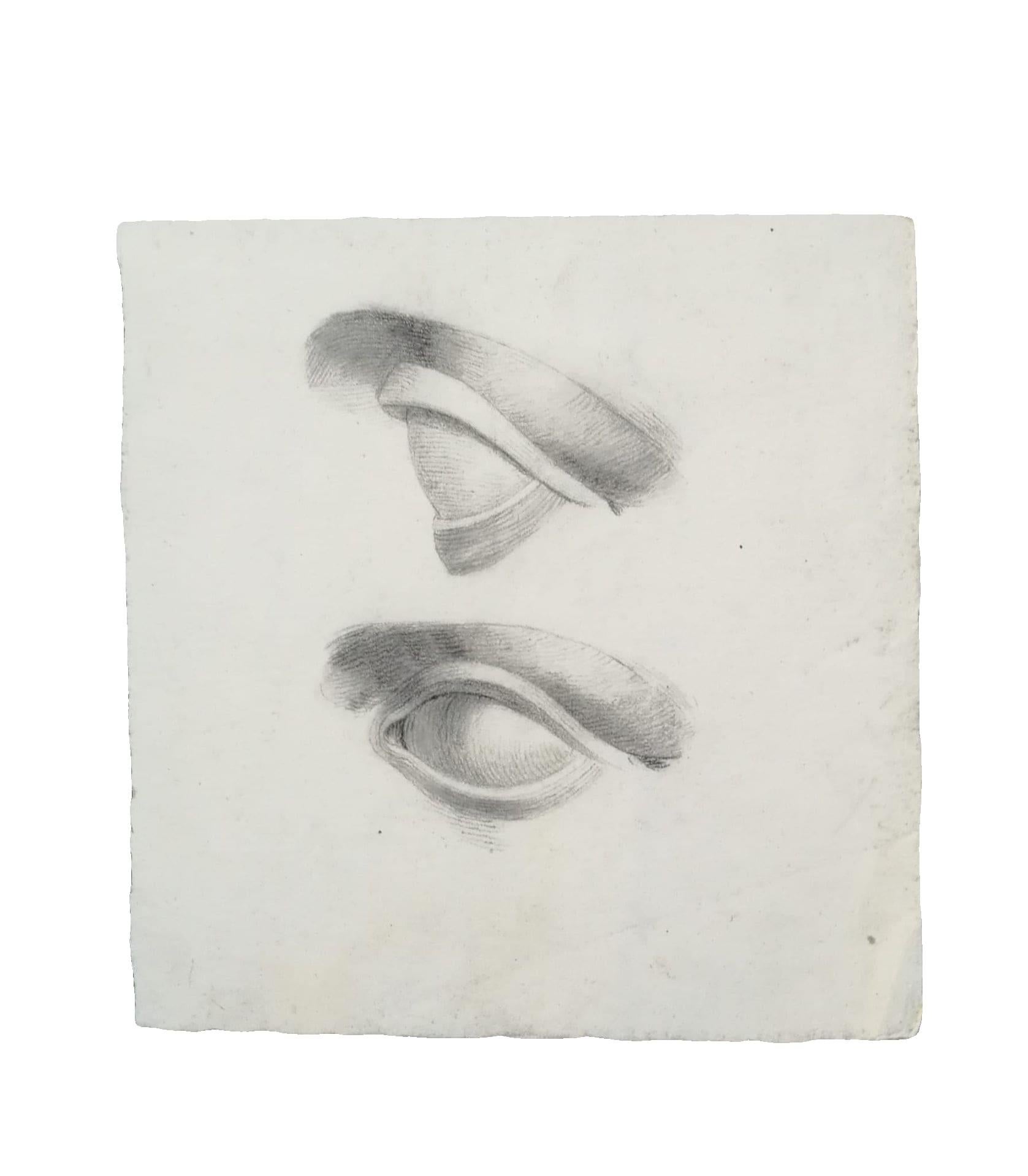 Academic Study of Eyes after Michelangelo’s David, Tuscan School, mid-19th cent.
