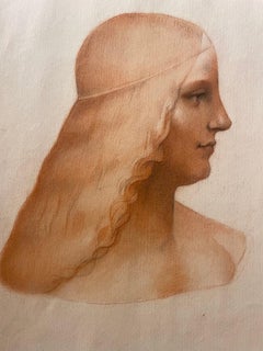 Academic Study after Leonardo da Vinci’s Portrait of Isabella d’Este, circa 1870