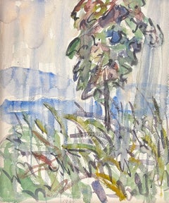 The Rainstorm, ein Aquarell von Allen Tucker