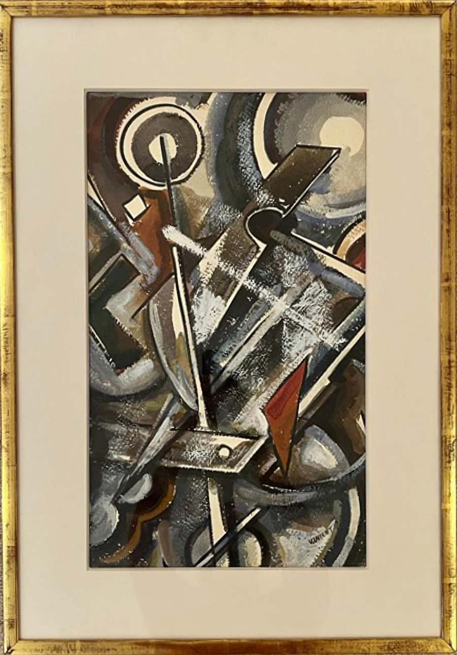 Conflict, 1941 gouache by John Von Wicht