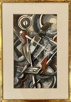 Vintage Conflict, 1941 gouache by John Von Wicht