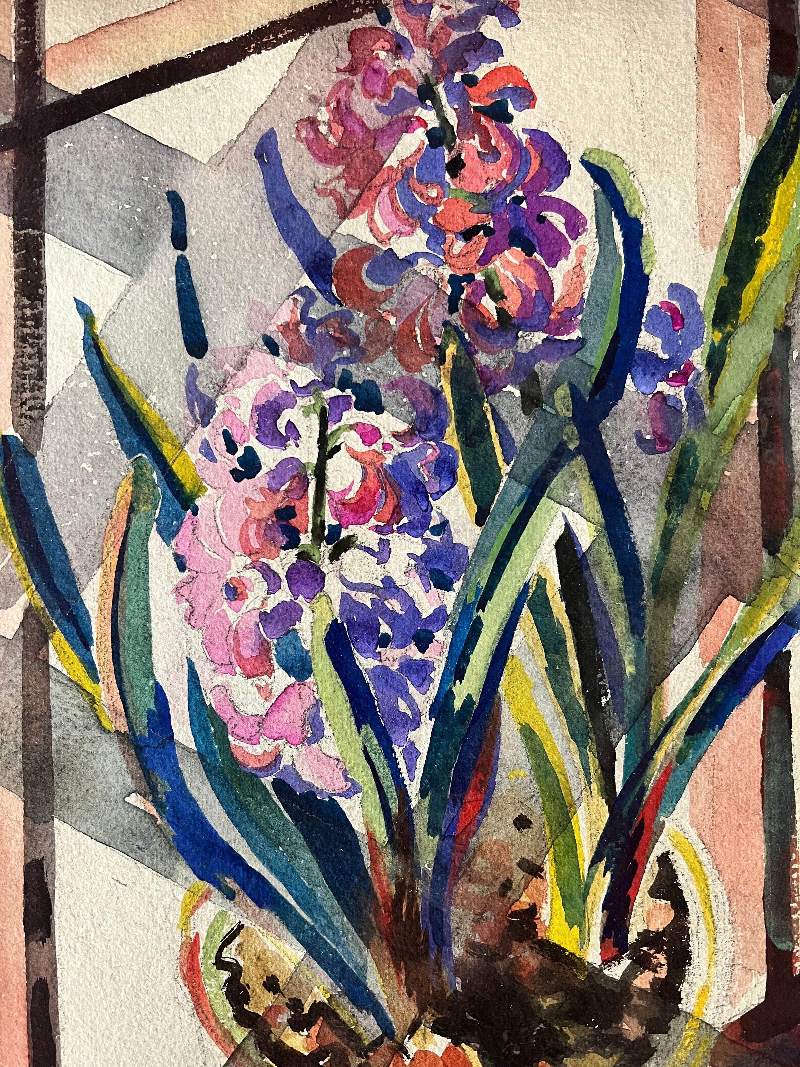 Hyacinth watercolor by Jessie Bone Charman For Sale 4