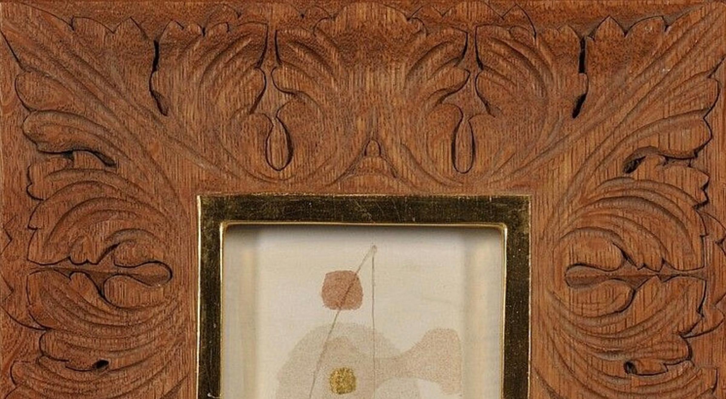 Untitled Abstraction with Gold by Annemarie Graupner For Sale 1