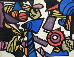 Synchromist Abstraction watercolor by Jay Van Everen