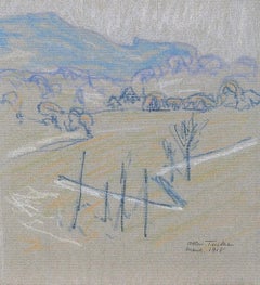 Hillside pastel by Allen Tucker