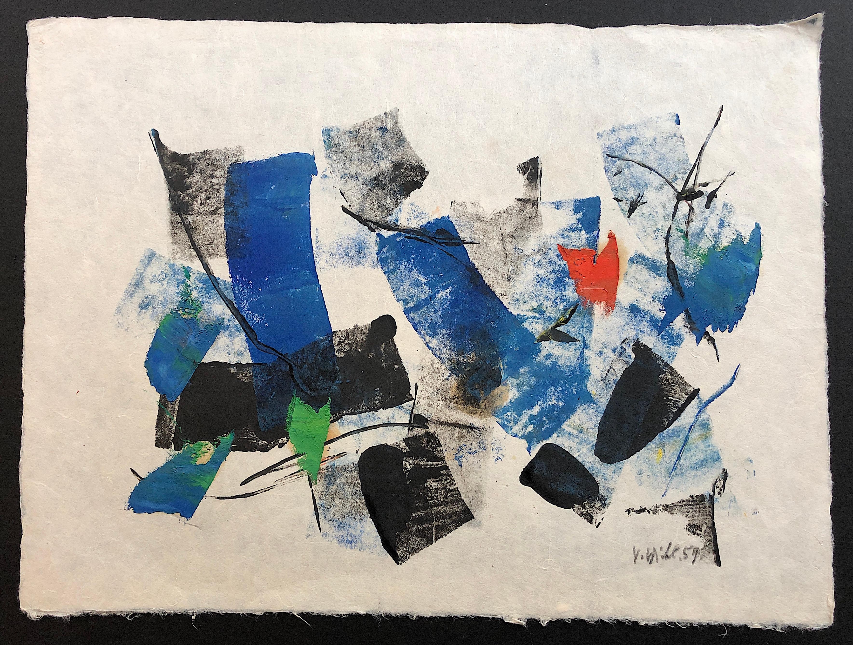 John von Wicht Abstract Drawing - Untitled-005 mixed media on paper by John Von Wicht