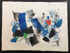 Vintage Untitled-005 mixed media on paper by John Von Wicht