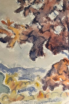 Aquarell des Eichenbaums von Allen Tucker