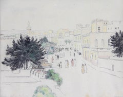 La estación de coches de Mazagan, Marruecos