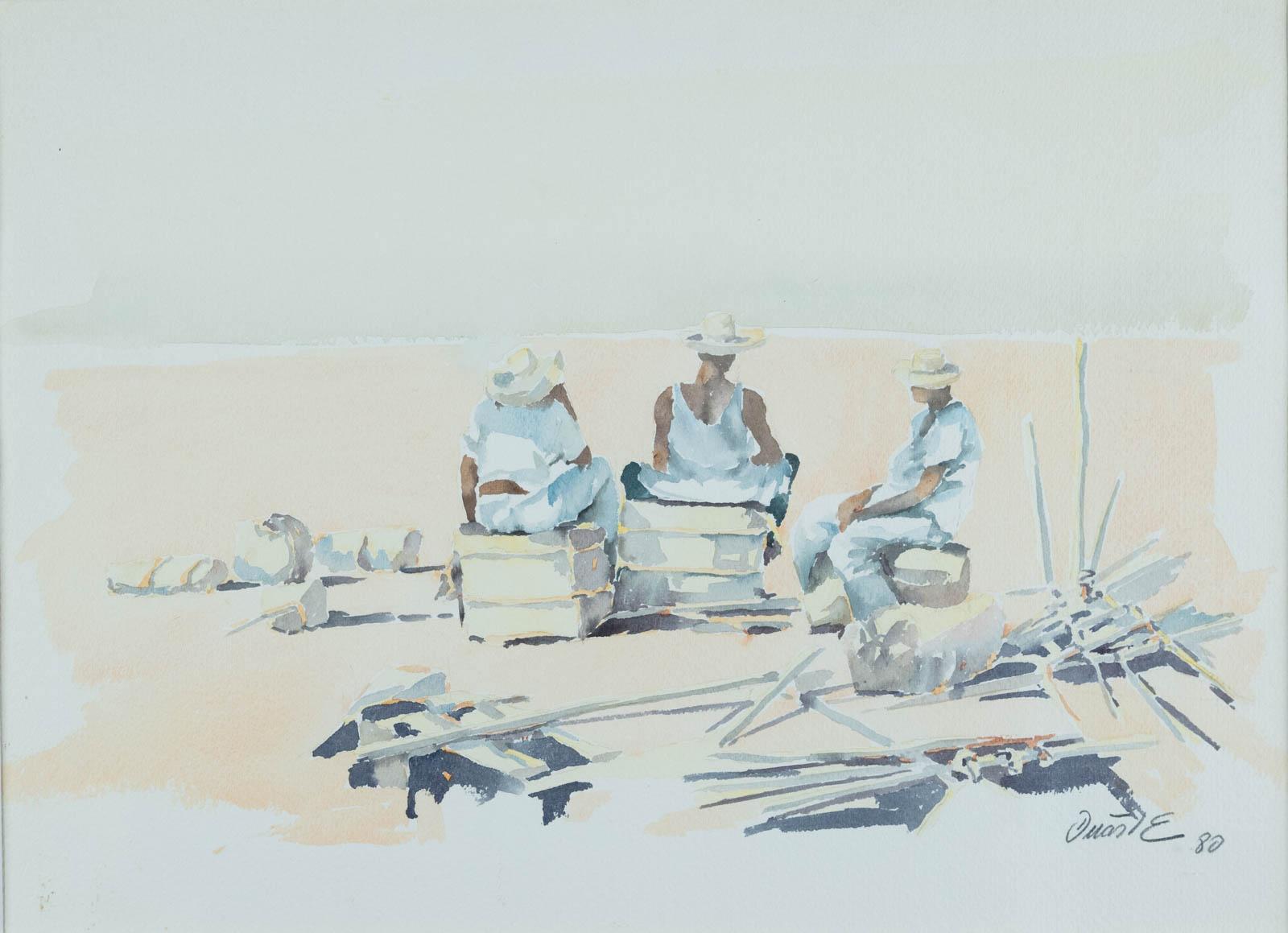 Personnages sur la plage