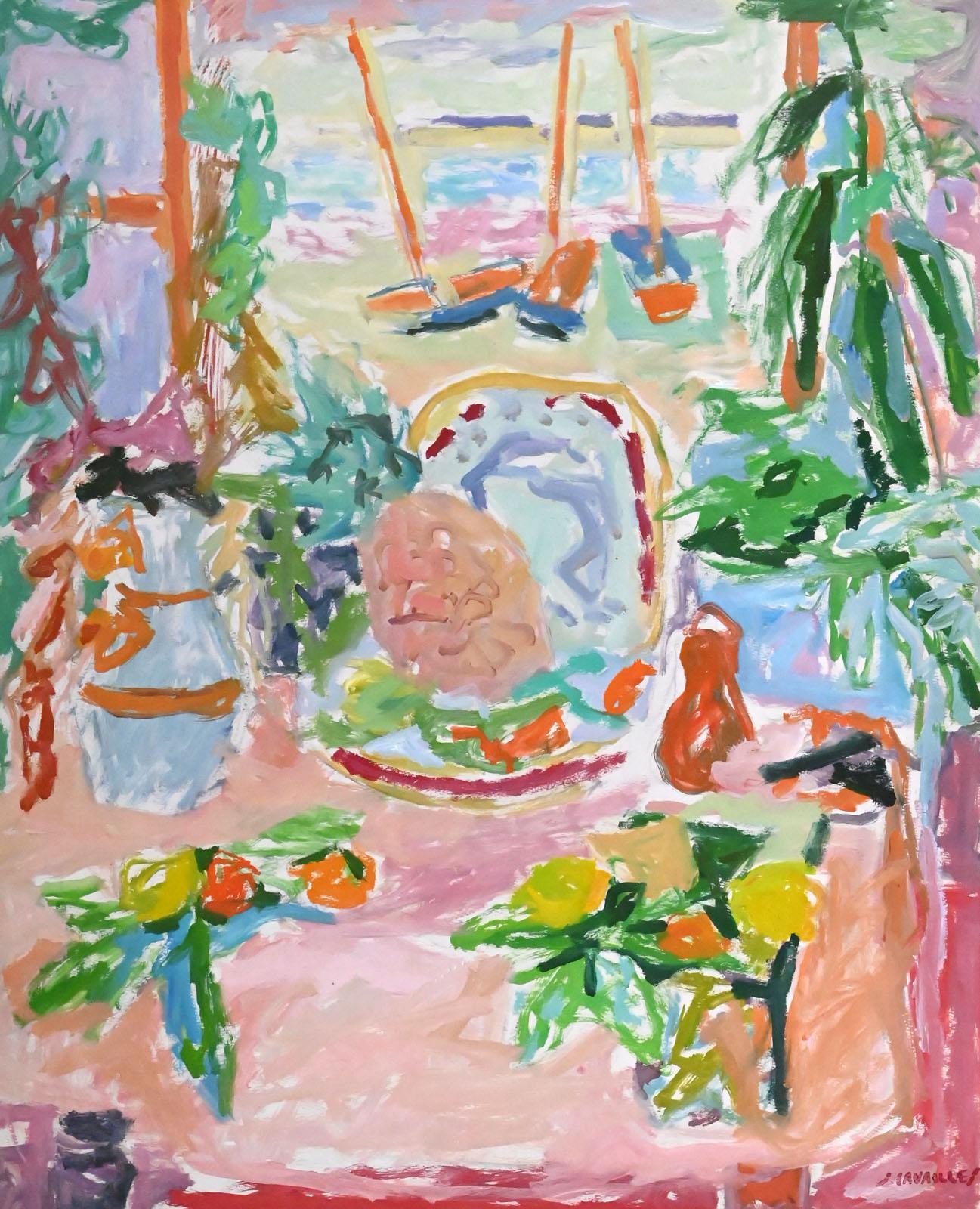 Jules Cavailles Still-Life - Composition à l'ananas