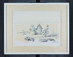 Personnages sur la plage