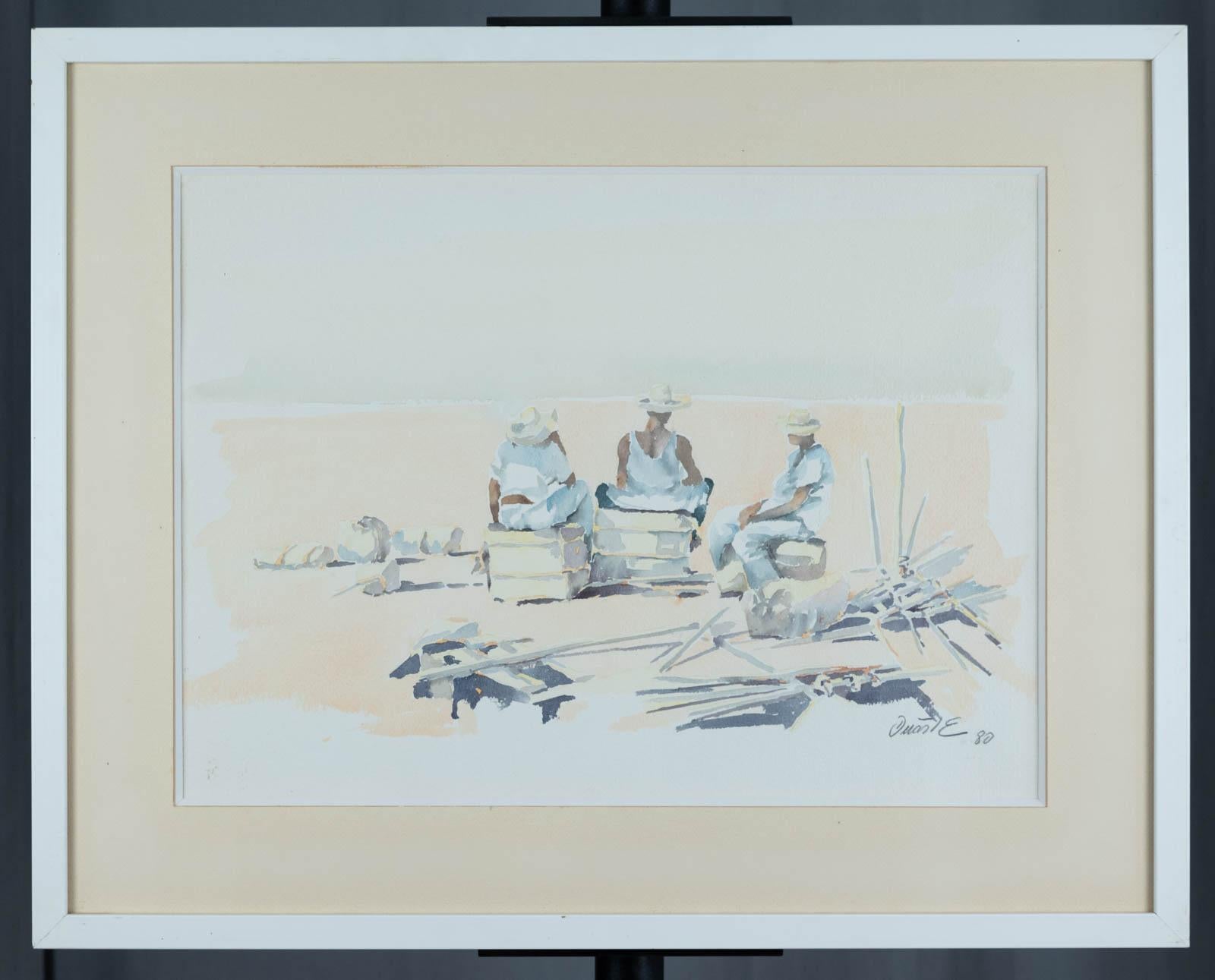 Persönlichkeiten am Strand im Angebot 1