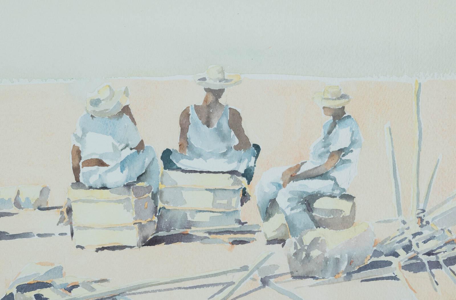 Dalva DUARTE (geboren 1949)

Charaktere am Strand

Aquarell auf Papier
Größe des Aquarells: 36 x 50 cm
Signiert und datiert 1980 unten rechts.
Provenienz:
- Galerie Tuffier, Les Andelys, Frankreich
- Private Sammlung in der Normandie

Gerahmtes