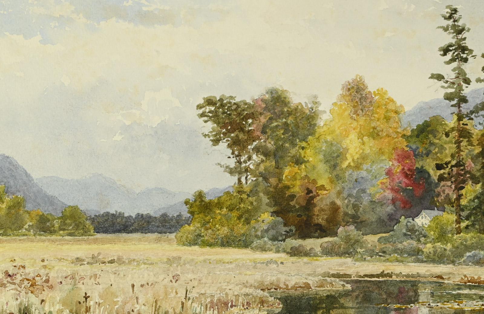 País canadiense, 1889 - Landscape Art Beige de Lucius Richard O'brien