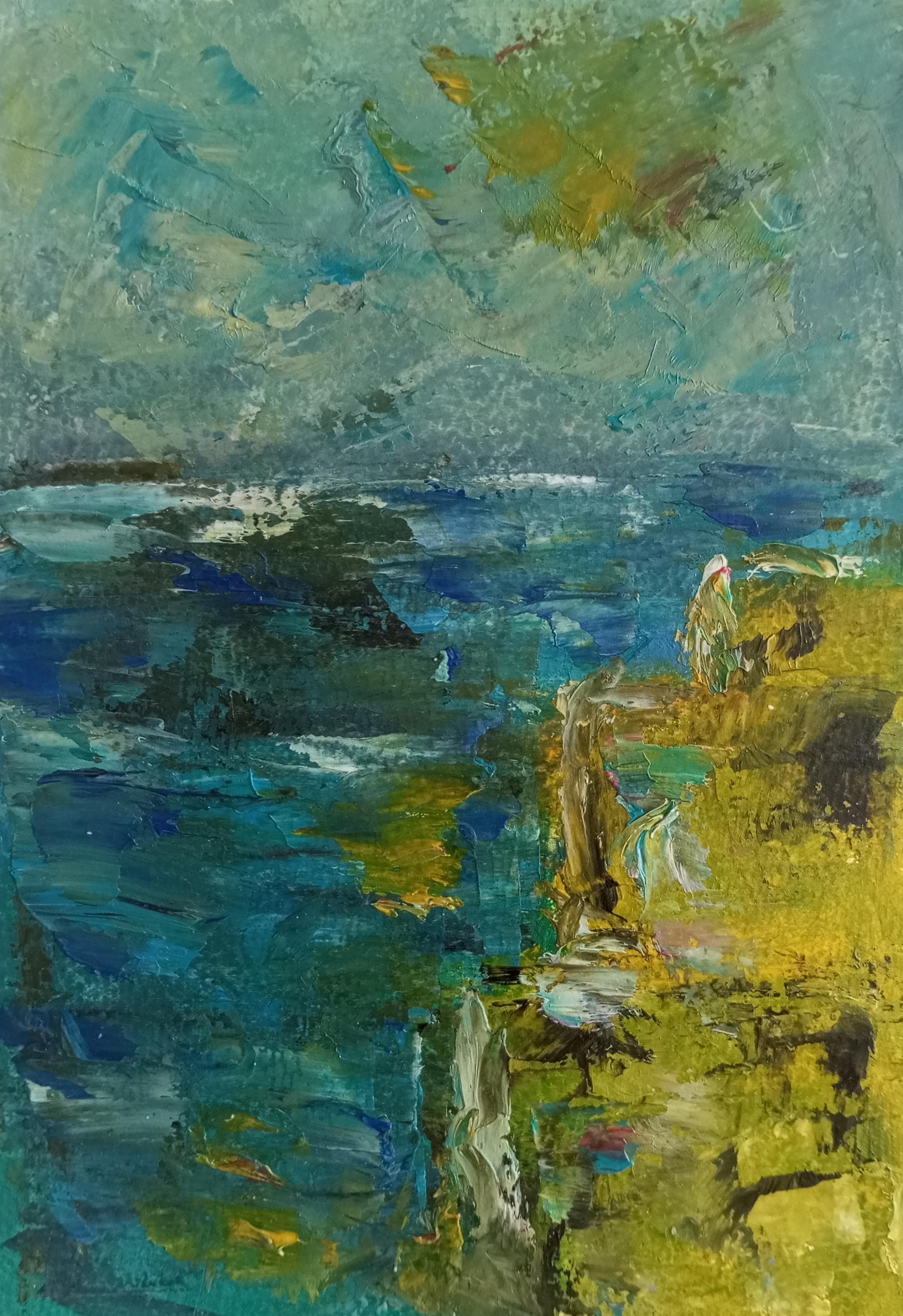 Natalya Mougenot  Landscape Painting -  "The Provencal coast"