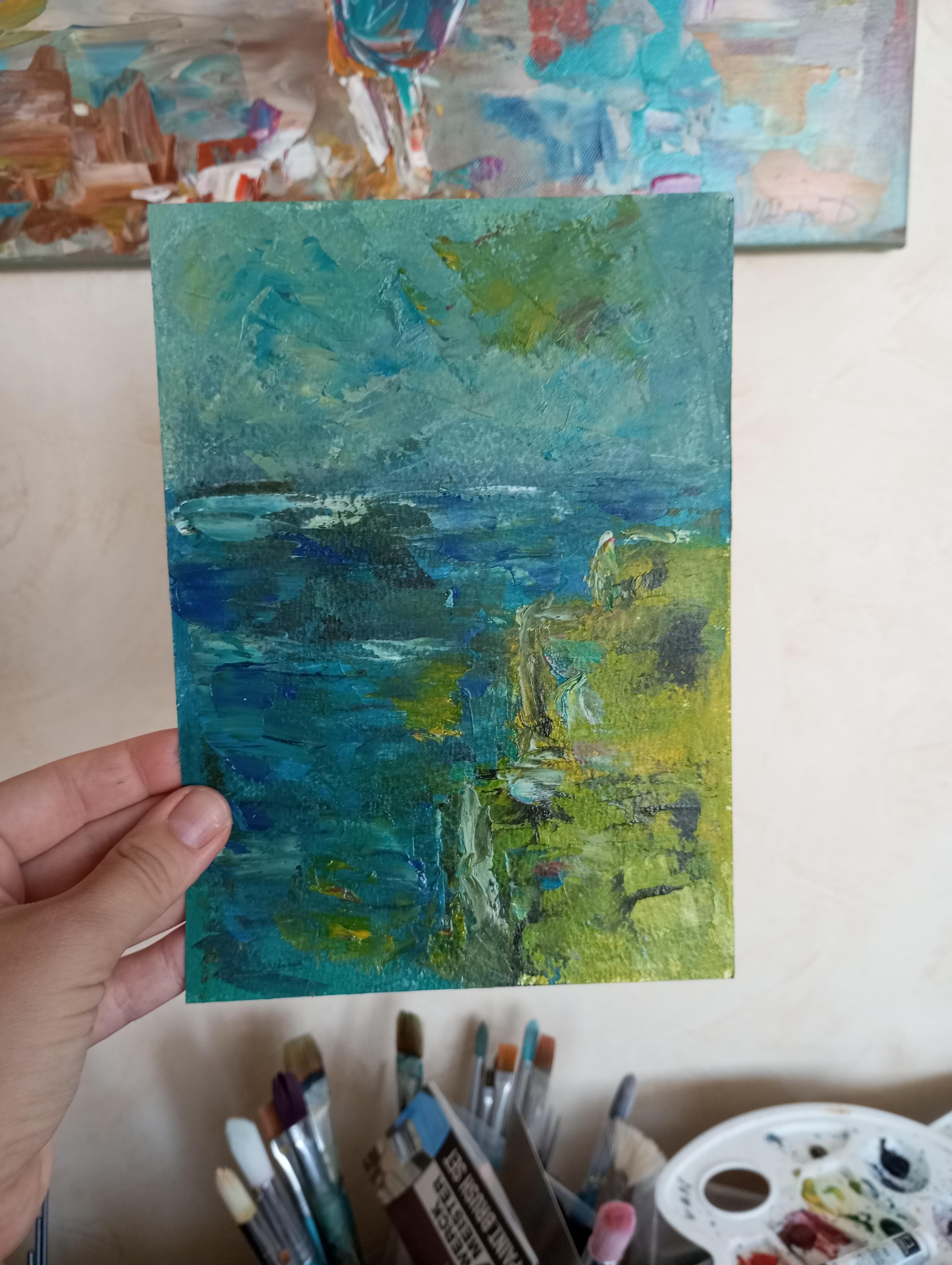  „Die provenzalische Küste“ – Painting von Natalya Mougenot 