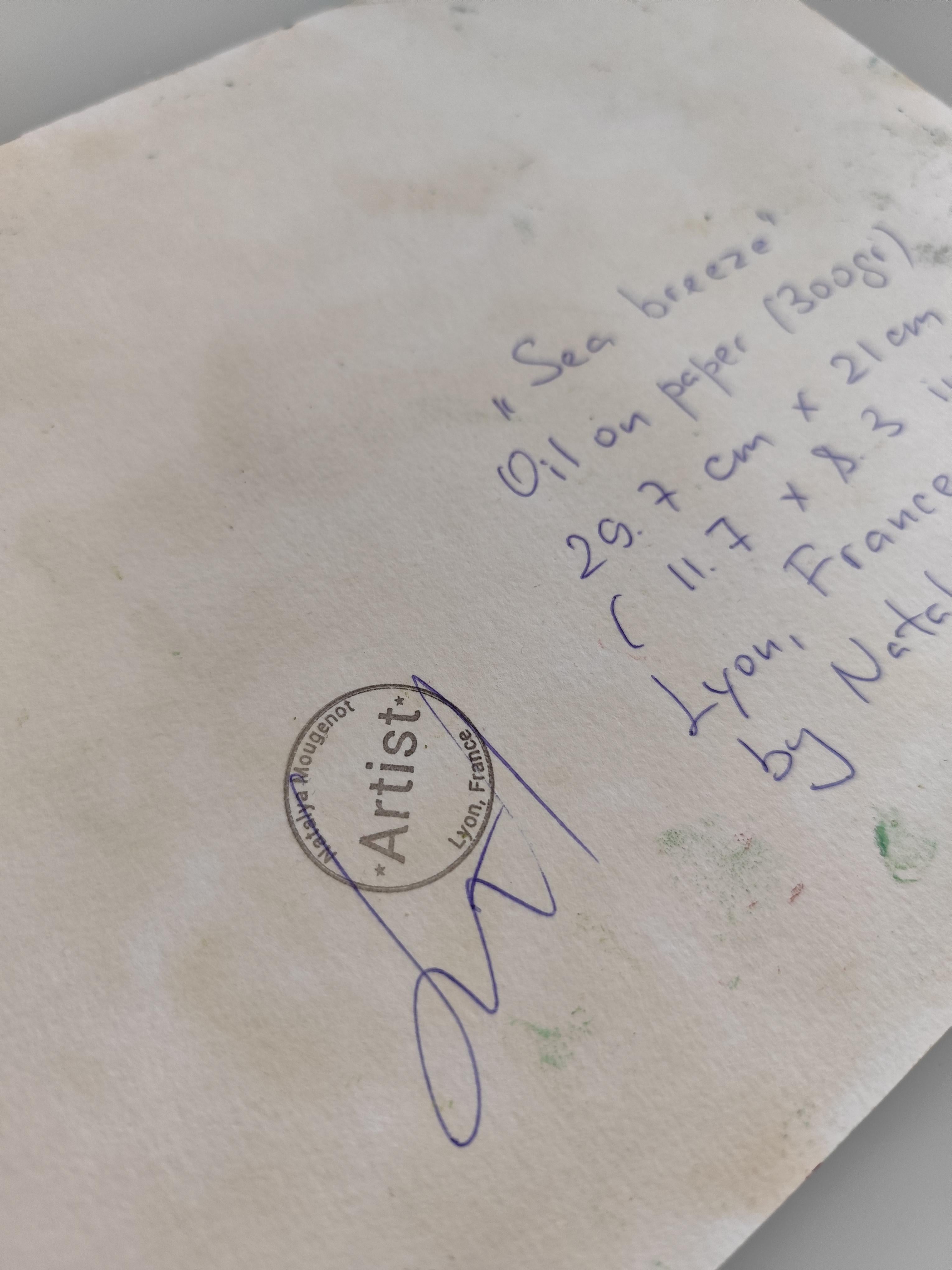 Dipinto a olio su carta 