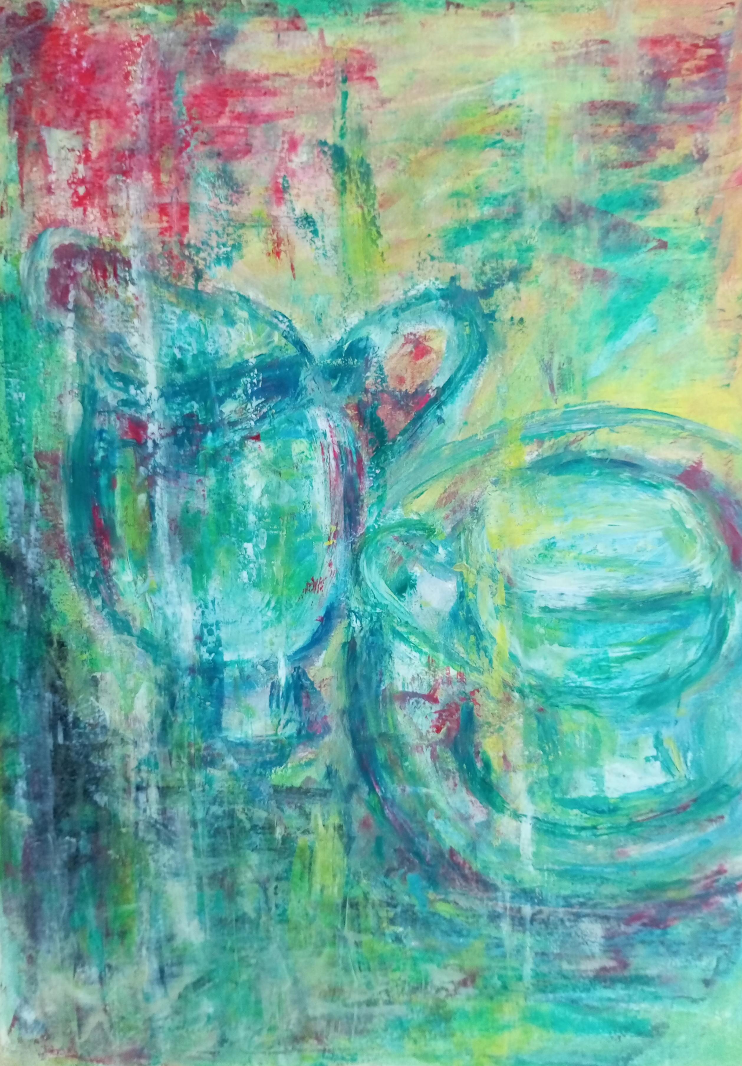 Natalya Mougenot  Still-Life Painting - "Tea time"