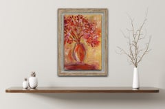 Bouquet di fiori in un vaso "Love me tender" (dipinto impressionista su carta)