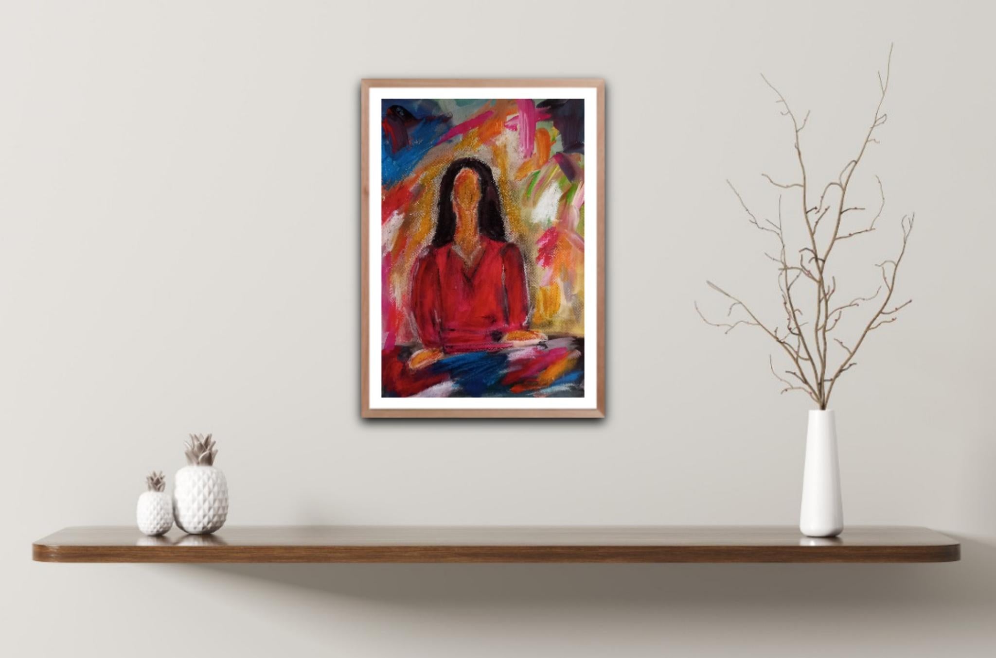 I enjoy working on impressionist artworks with an expressive touch. This artwork makes part of one of my favorite series dedicated to women whom I always want to represent as strong, determined, courageous and beautiful creatures. 

Please read the