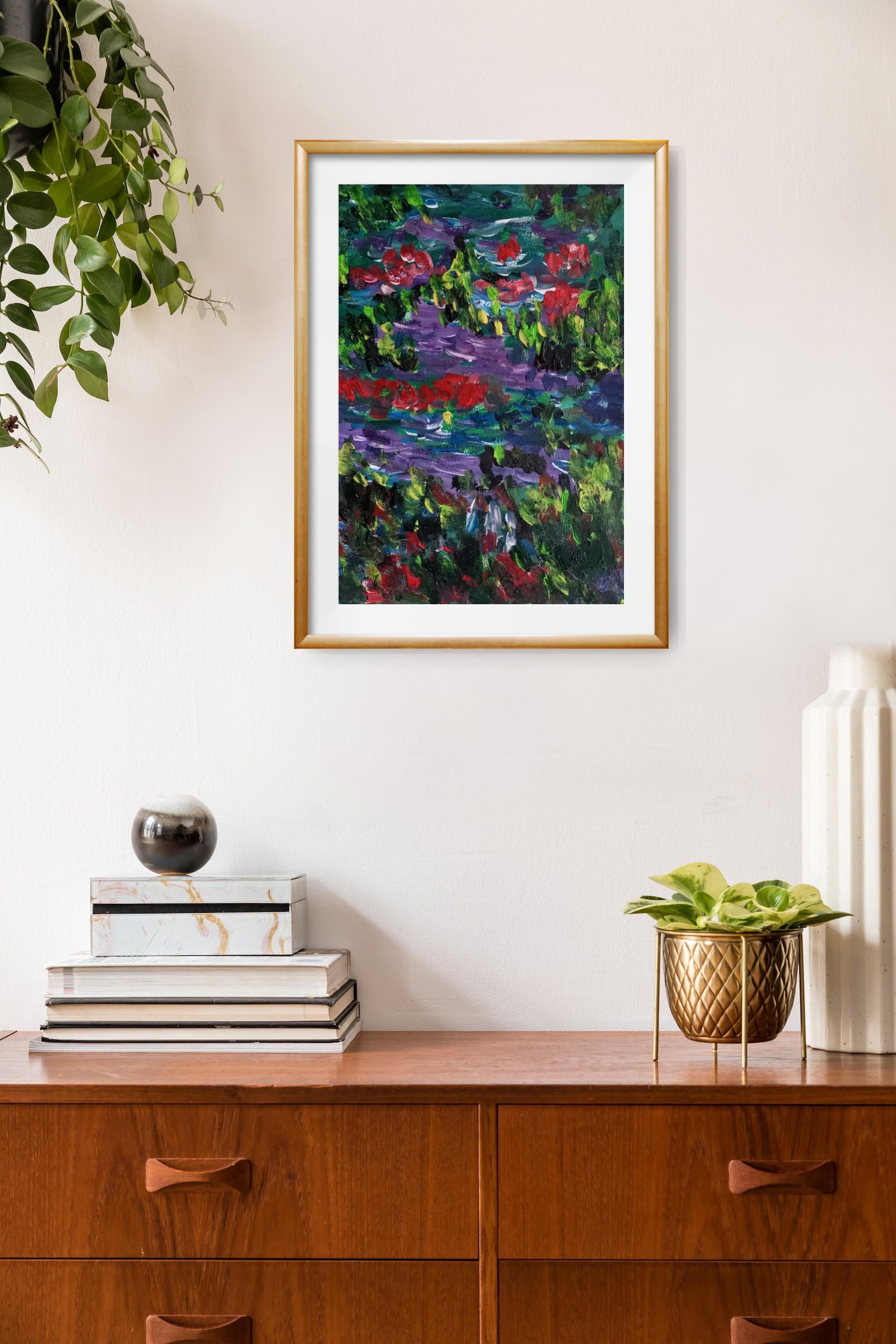 Nella mia pratica artistica amo utilizzare colori vivaci che contrastano con i colori complementari in modo da ottenere composizioni e strutture originali e insolite.

L'obiettivo di questa opera d'arte era quello di catturare la bellezza della
