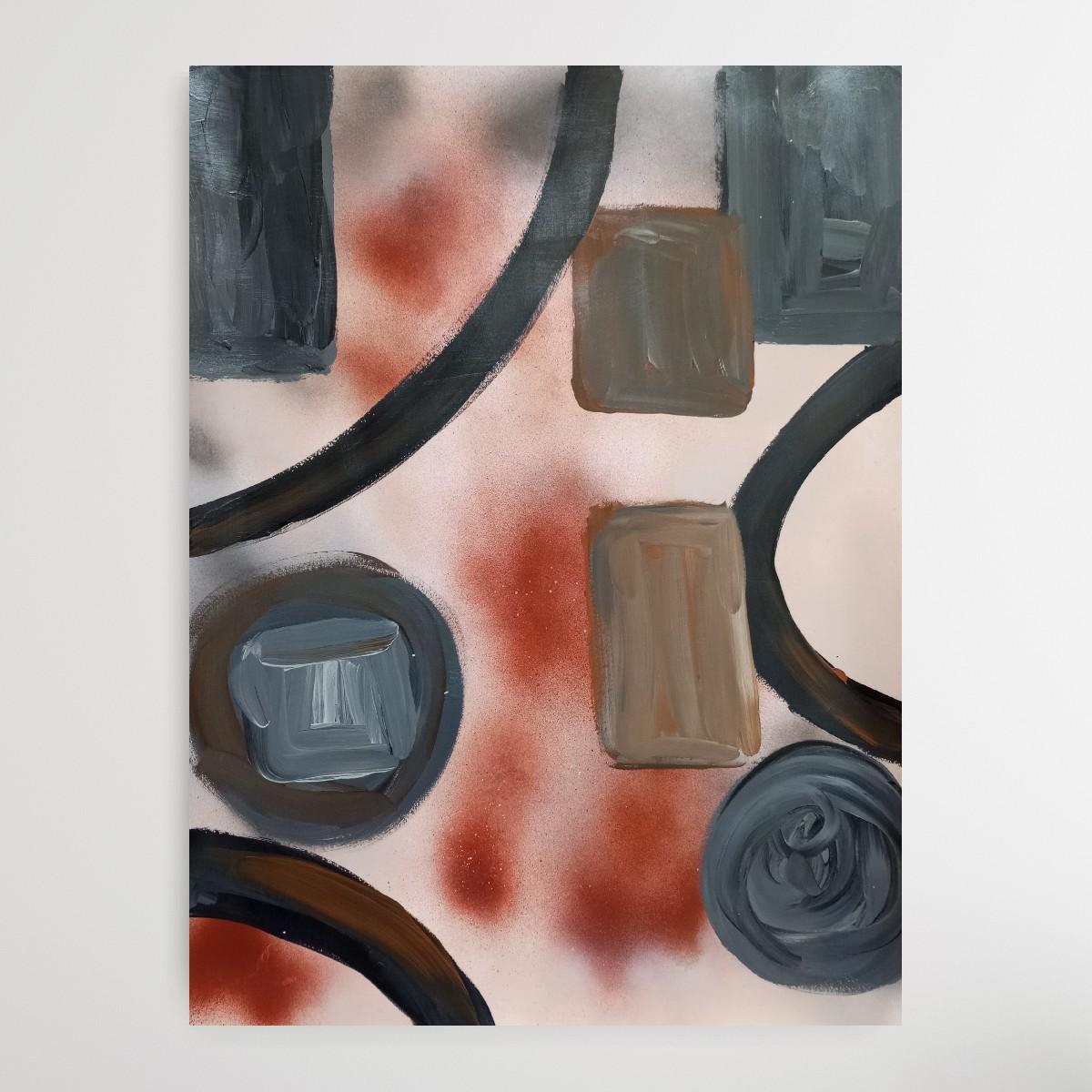 Fragmente  – Painting von Natalya Mougenot 