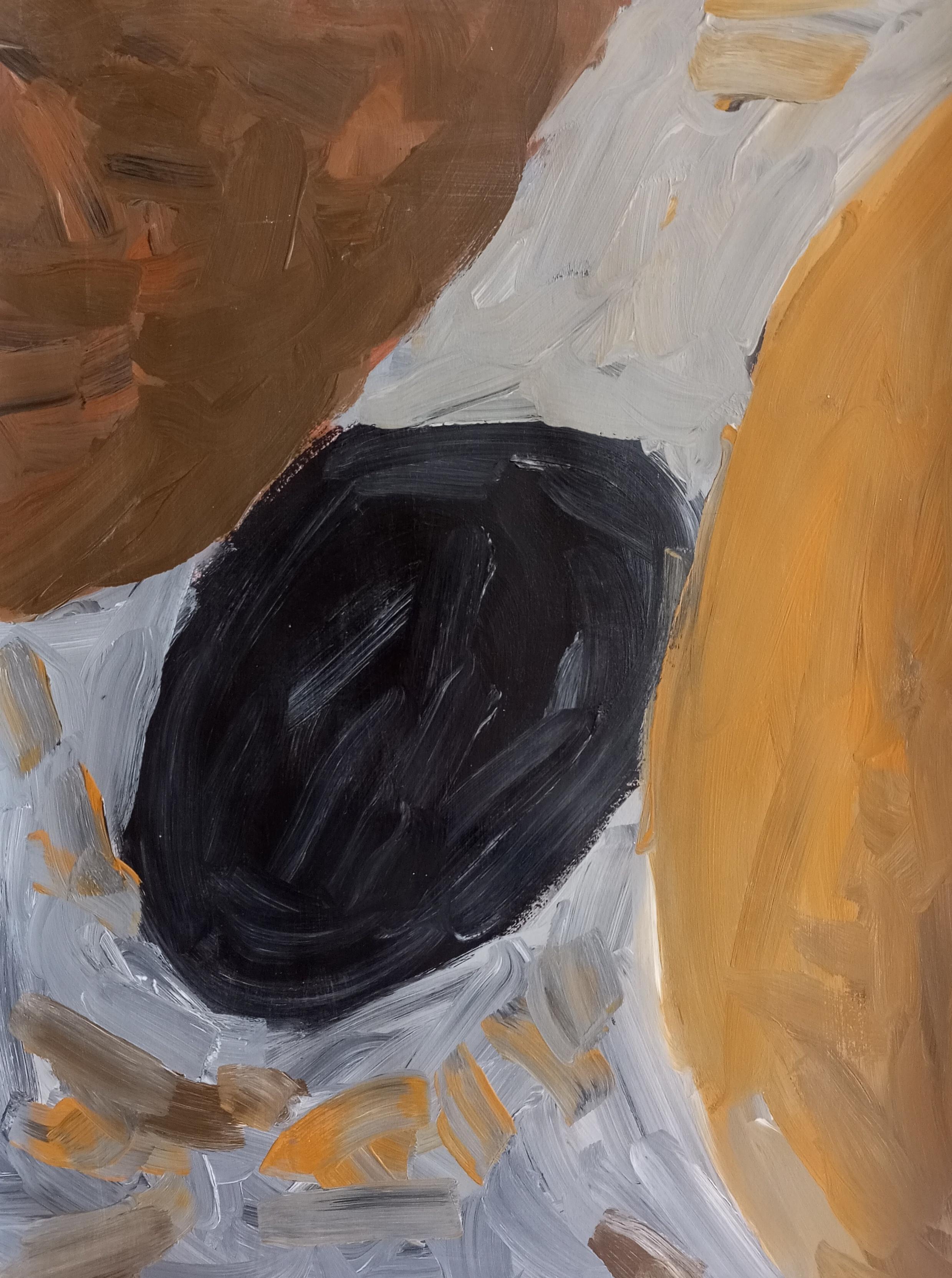 Pittura astratta con forme e motivi "Dialogo"