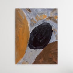 Contemporary abstract expressive painting with shapes and forms "Dialogue"