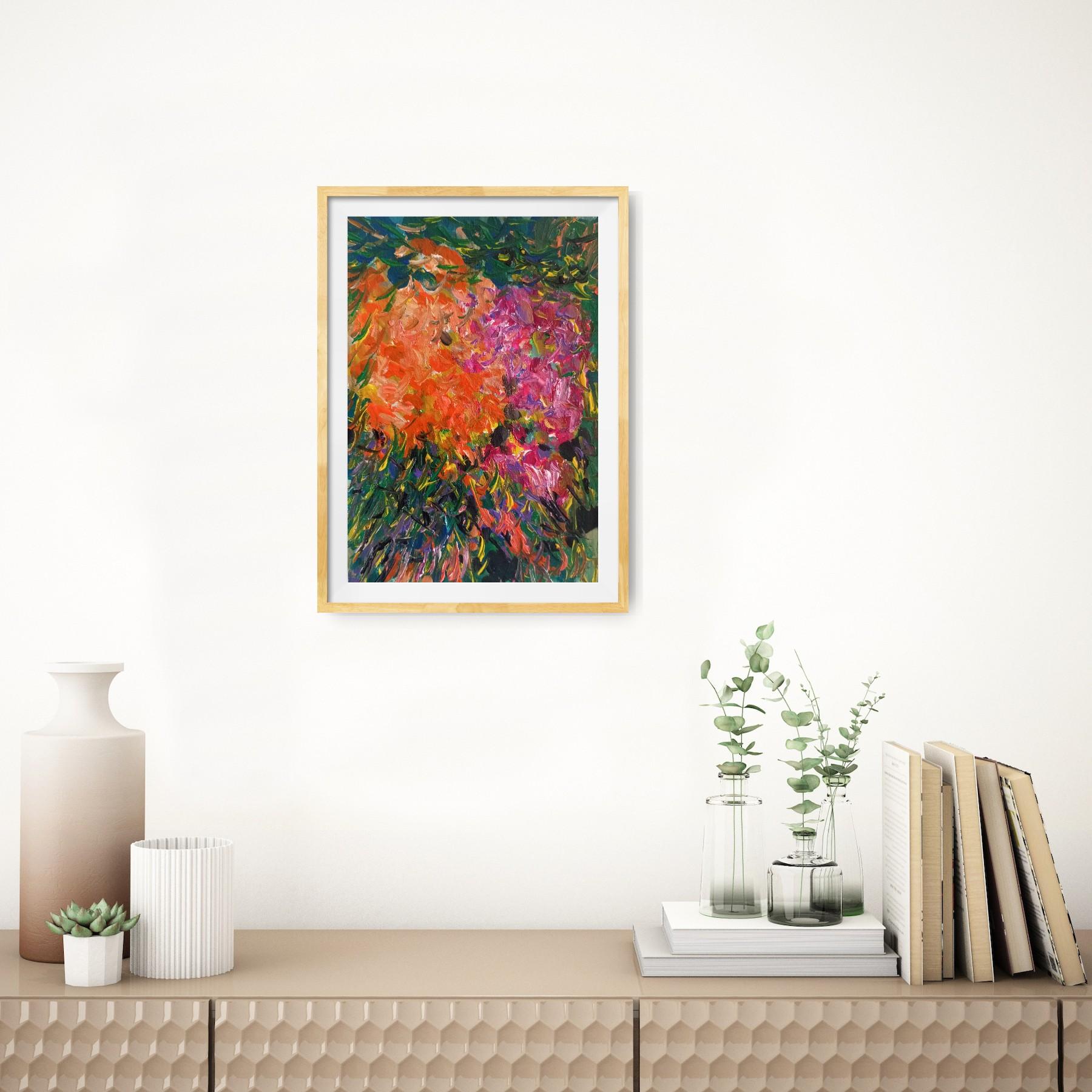 Burst of spring colors  - Painting by Natalya Mougenot 