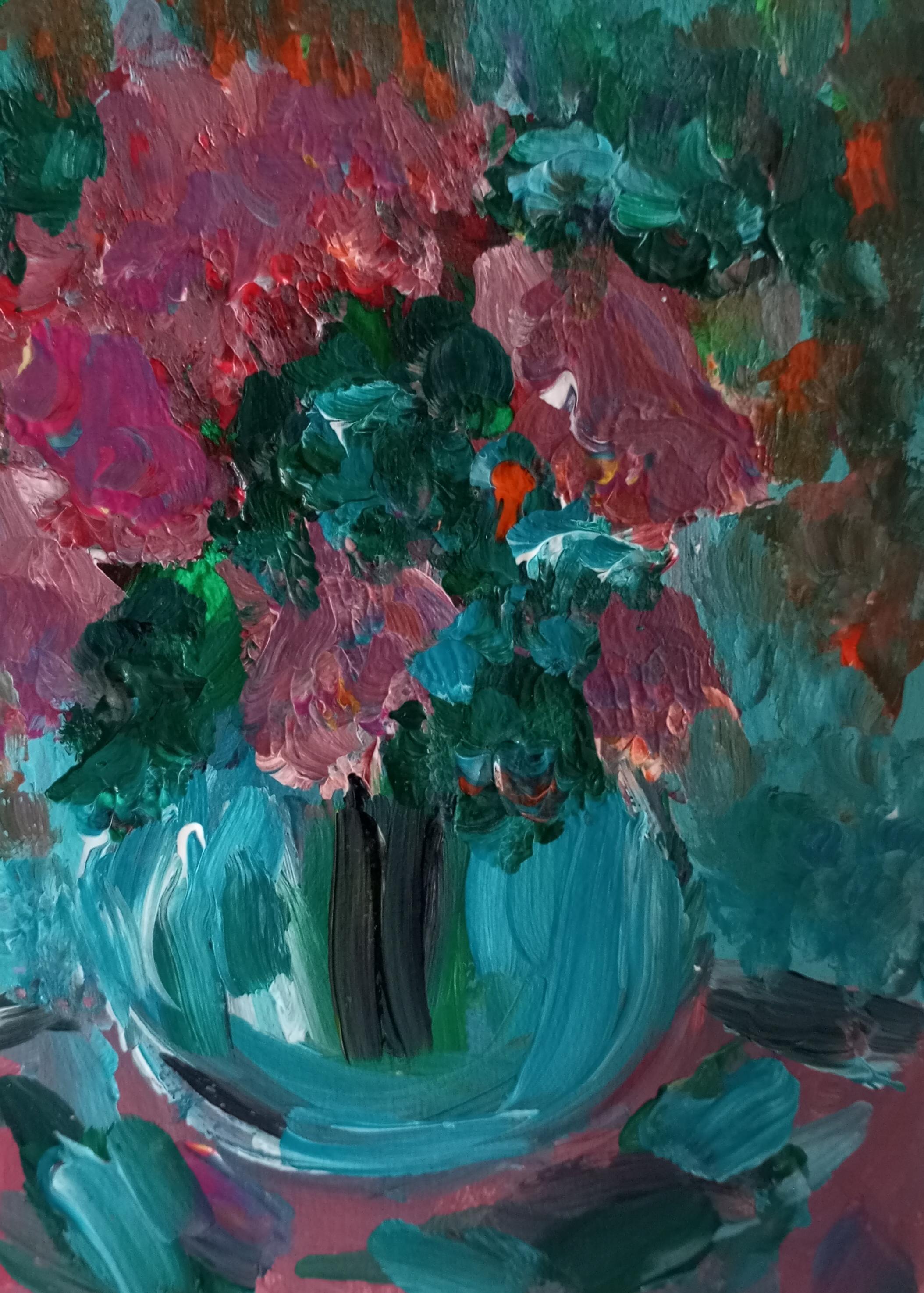Natalya Mougenot  Still-Life – Blumen im Süßschliff aus dem Garten 