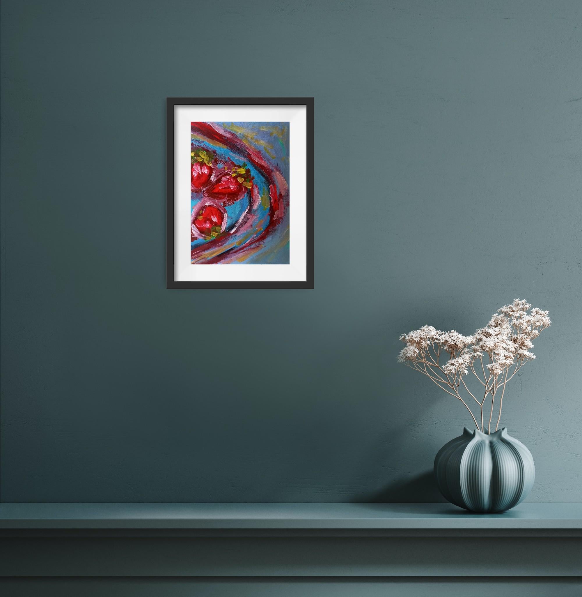 This modern colorful expressive artwork 