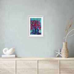 Impressionist Expressive Floral Art on Paper "The Joy of Summer Flowers"