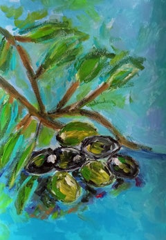 "Oliver from Provence" (pittura acrilica figurativa contemporanea su carta)