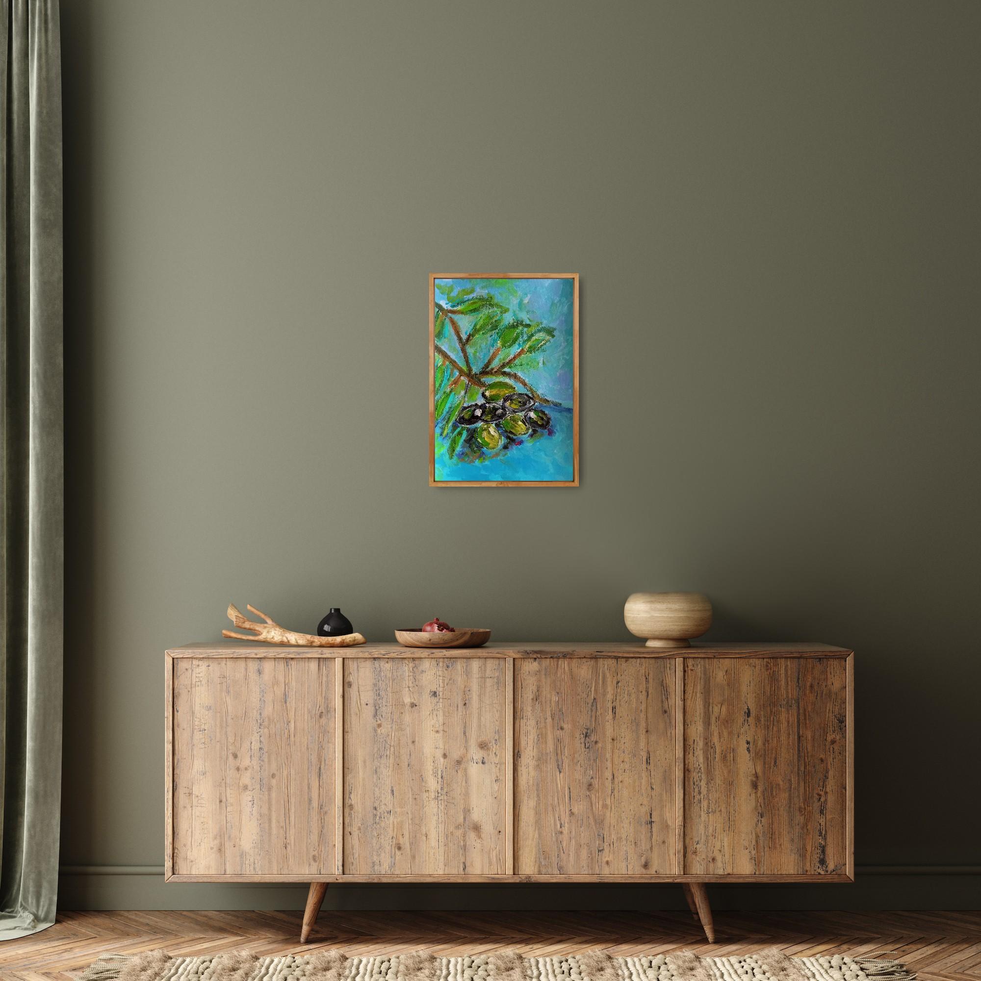 Dieses moderne, farbenfrohe und ausdrucksstarke Kunstwerk 
