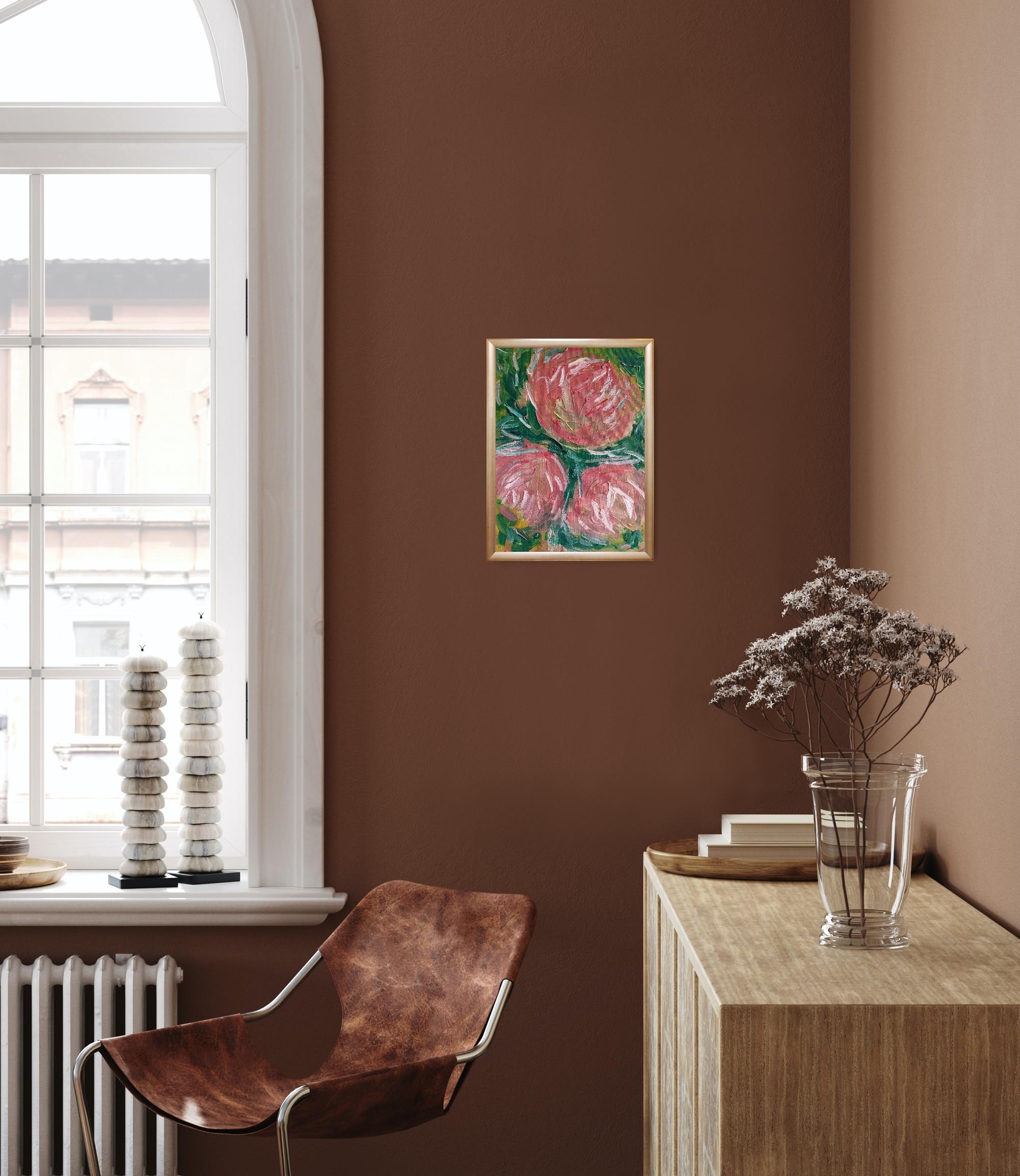 Quest'opera d'arte floreale contemporanea 